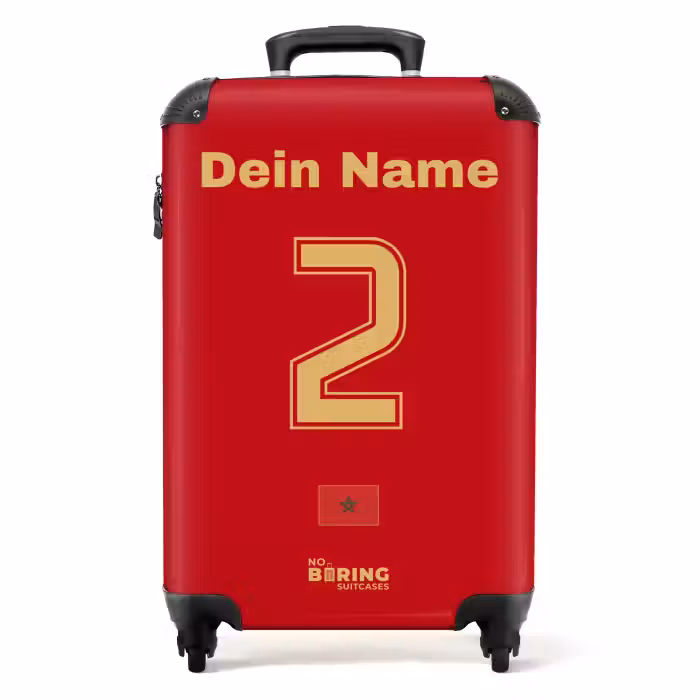 Koffer mit Name - Marokko-Heimtrikot