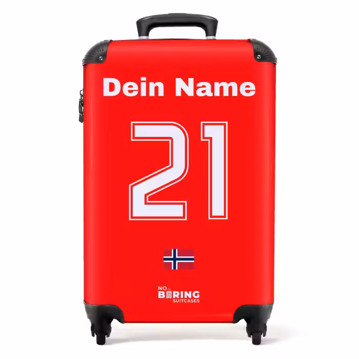 Koffer mit Name - Norwegen-Heimtrikot