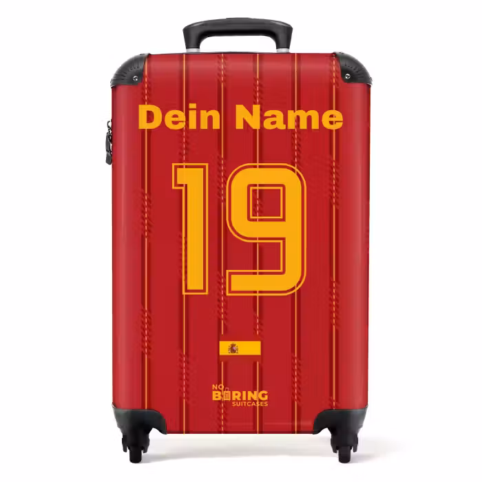 Koffer mit Name - Spanien-Heimtrikot