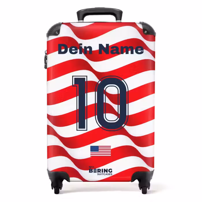 Koffer mit Name - USA-Heimtrikot