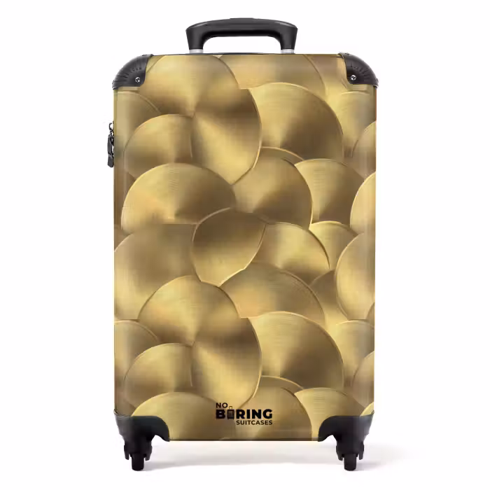 Koffer - Modern - Kreis - Gold
