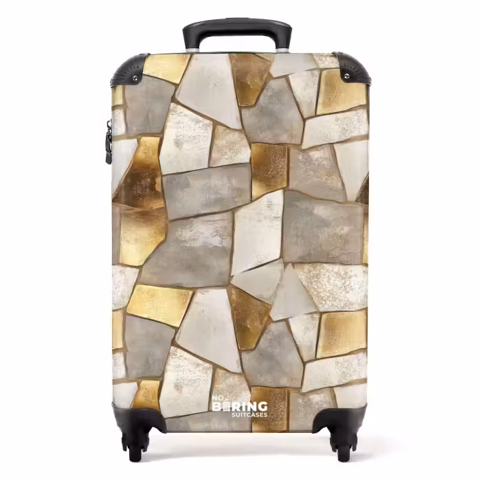 Koffer - Mosaik - Marmor - Gold