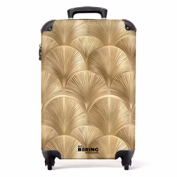 Koffer - Muster - Fächer - Gold