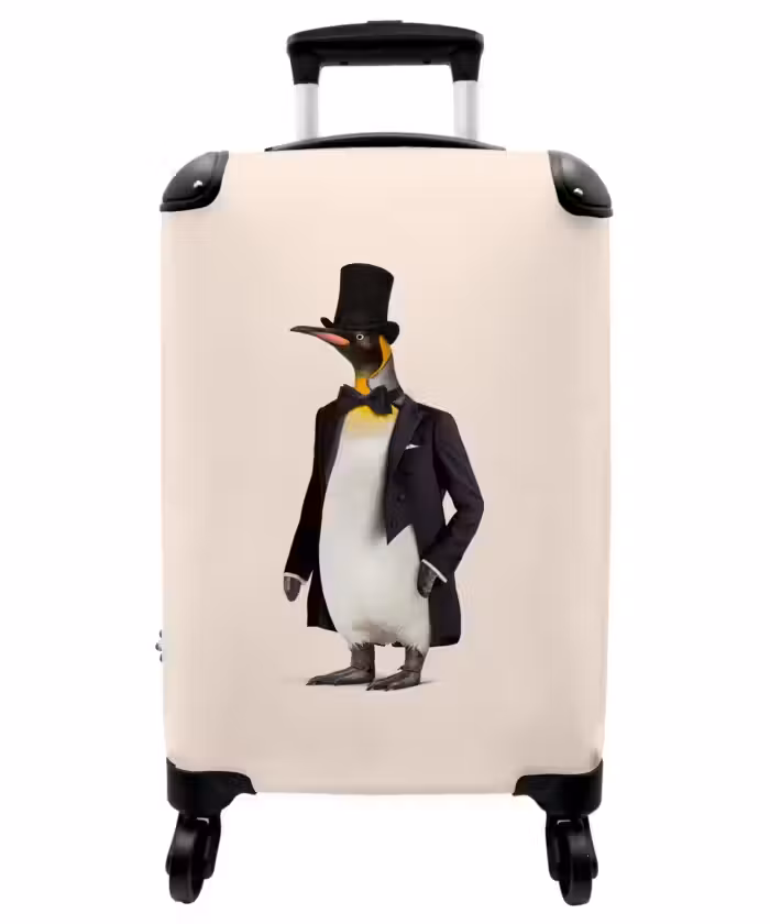 Koffer - Pinguin im Anzug