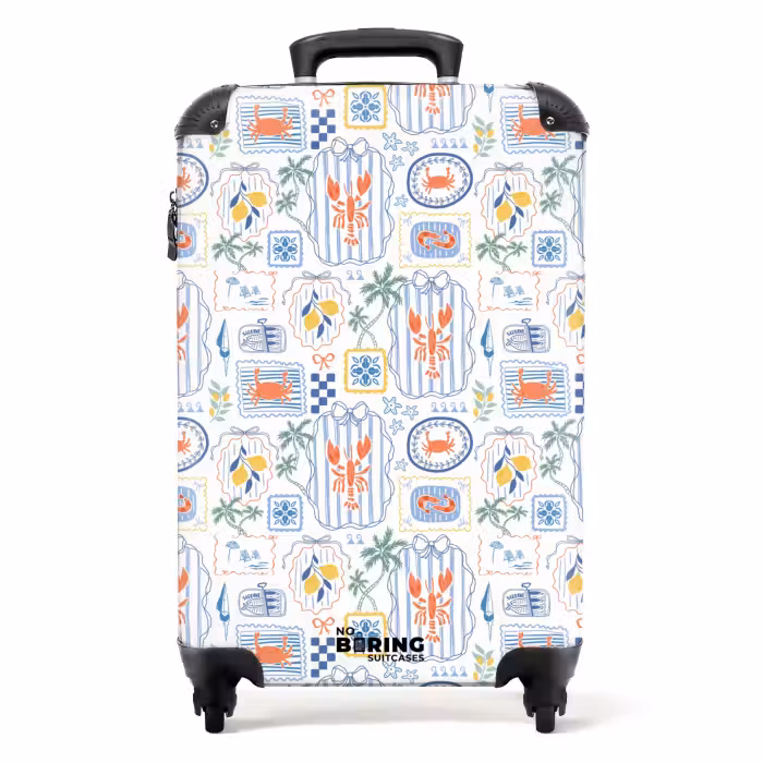 Koffer - Sommer Illustrationen bunt