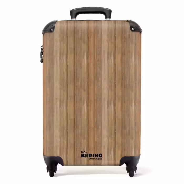 Koffer - Warmer Holzton mit vertikalen Dielen