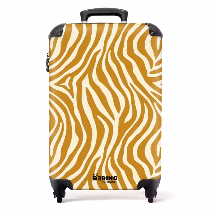 Koffer - Zebra - Klassisch - Ocker - Gelb
