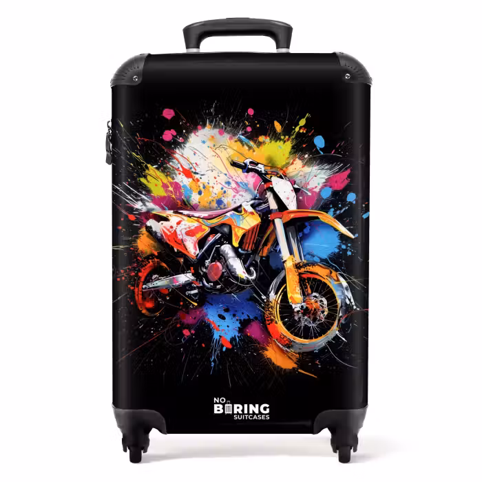 Koffer - Motor mit bunter Farbe