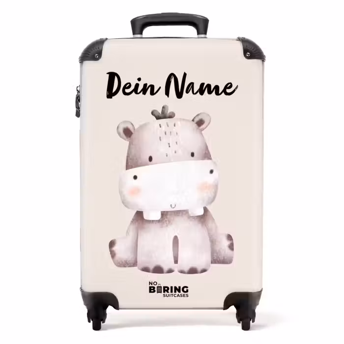 Koffer mit Name - Nigel Nilpferd
