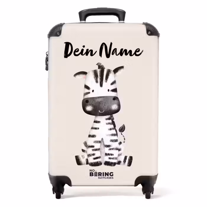 Koffer mit Name - Zoë Zebra