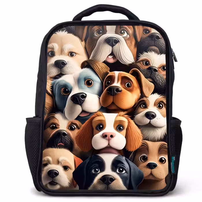 Kinderrucksack - Schwarz - Kläffende Bande