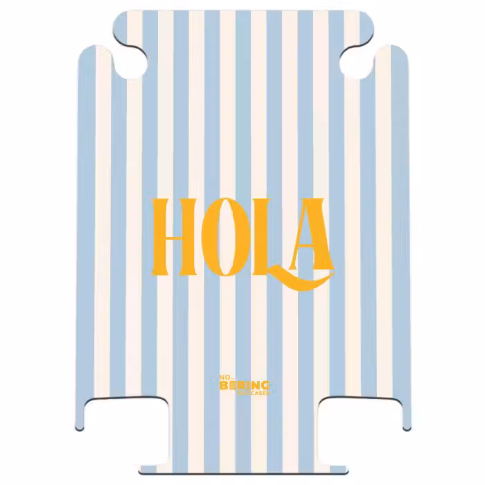 CaseSwap™ - Zitate - Hola babyblau und cremeweiß