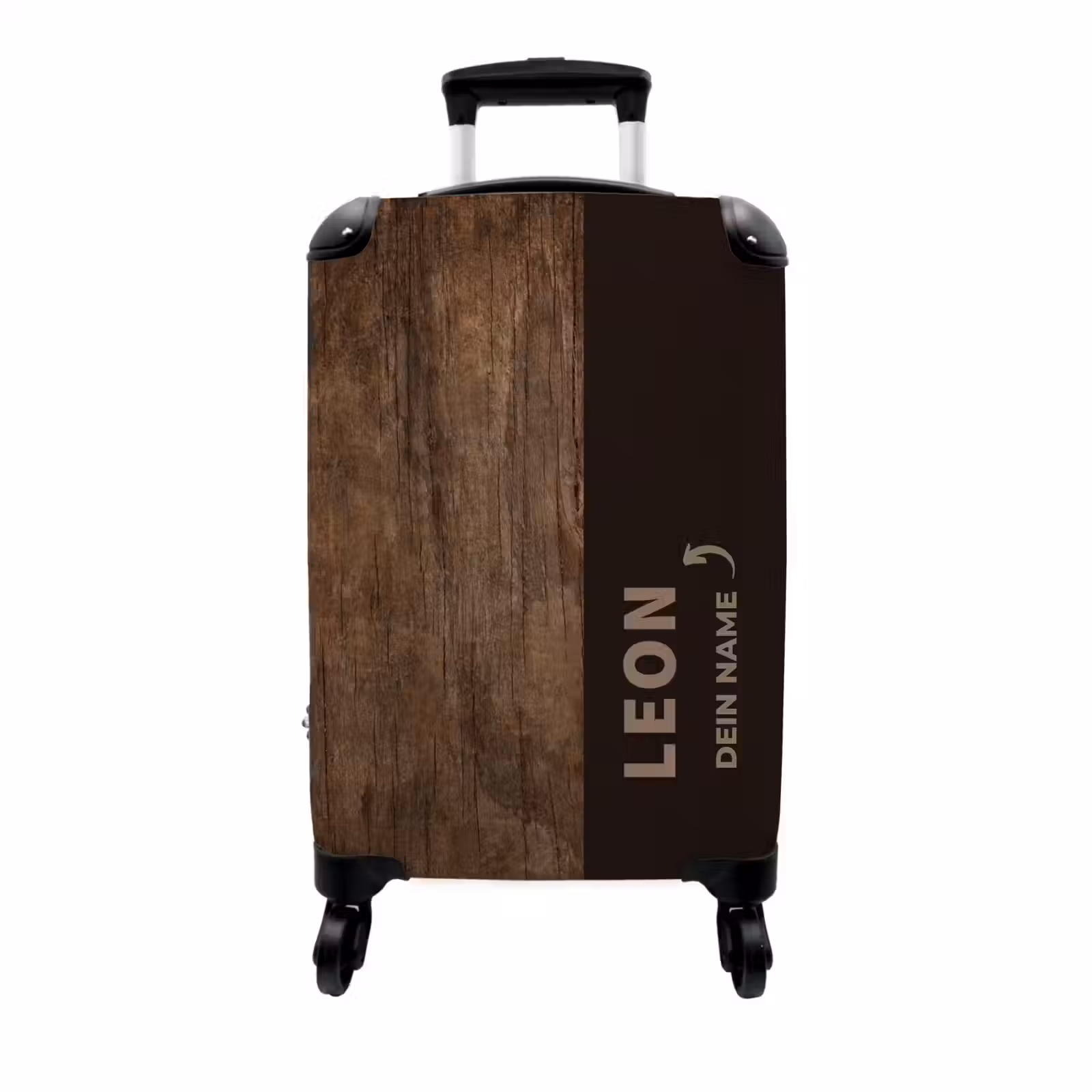 Koffer mit Name - Holz, mittelbraun — 1