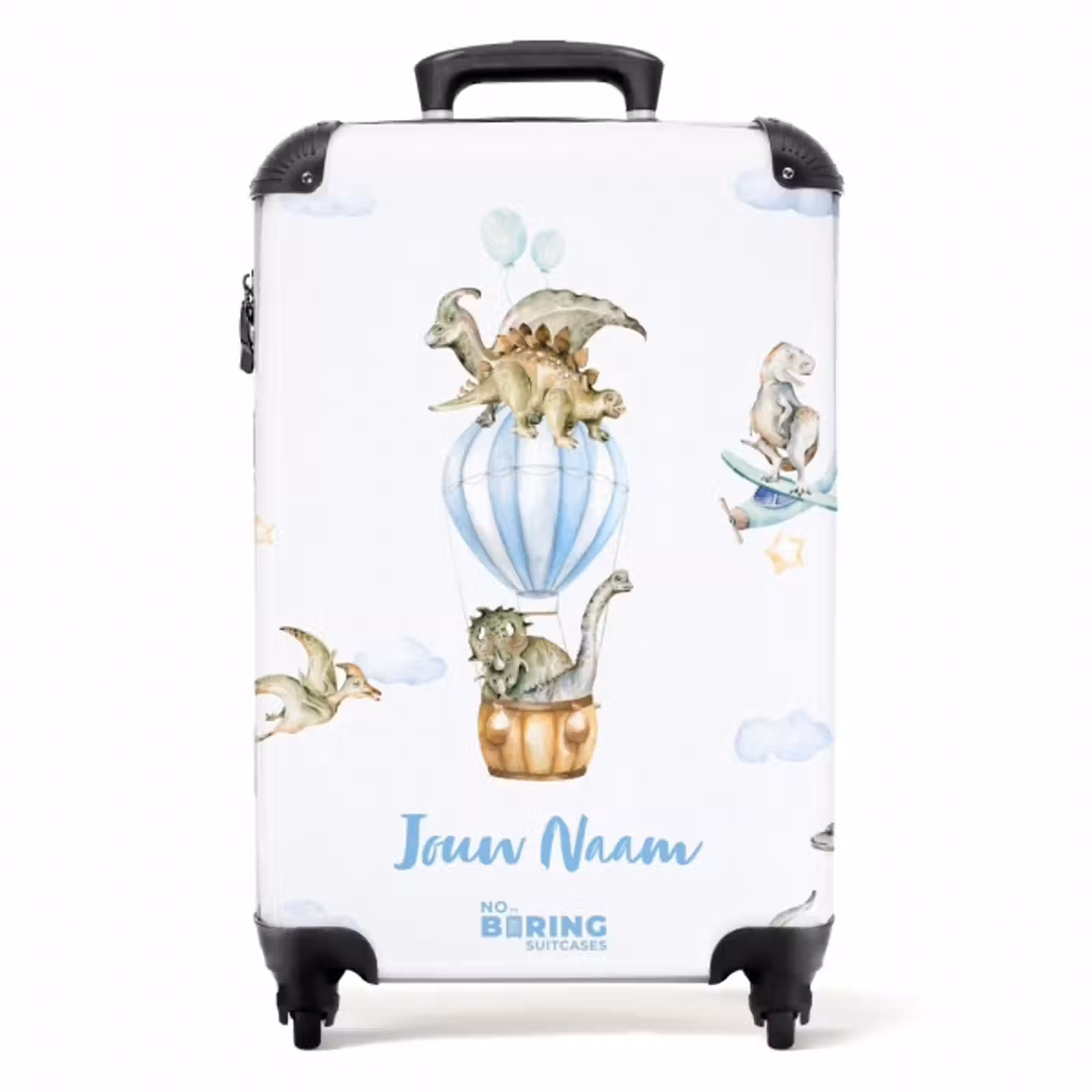 Koffer mit Name - fliegende Baby-Dinosaurier — 1