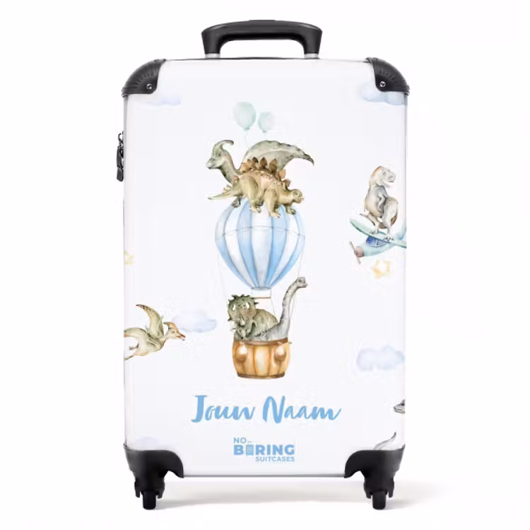 Koffer mit Name - fliegende Baby-Dinosaurier — 1