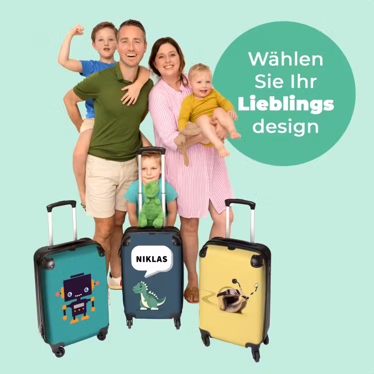 Koffer mit Name - Dino — 4
