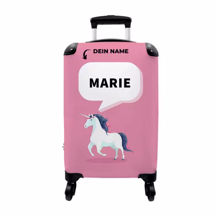Koffer mit Name - Einhorn — 1