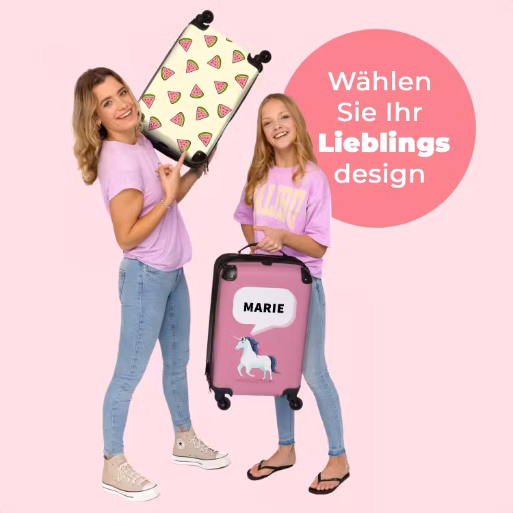 Koffer mit Name - Einhorn — 4