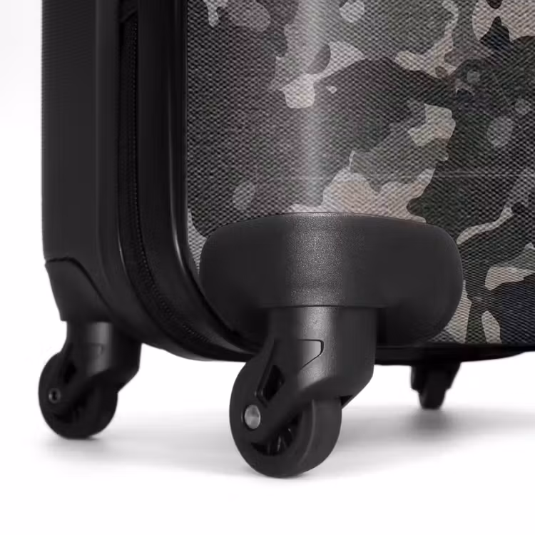 Koffer mit Name - Grünes Camouflage-Muster mit Sandfarbe — 6