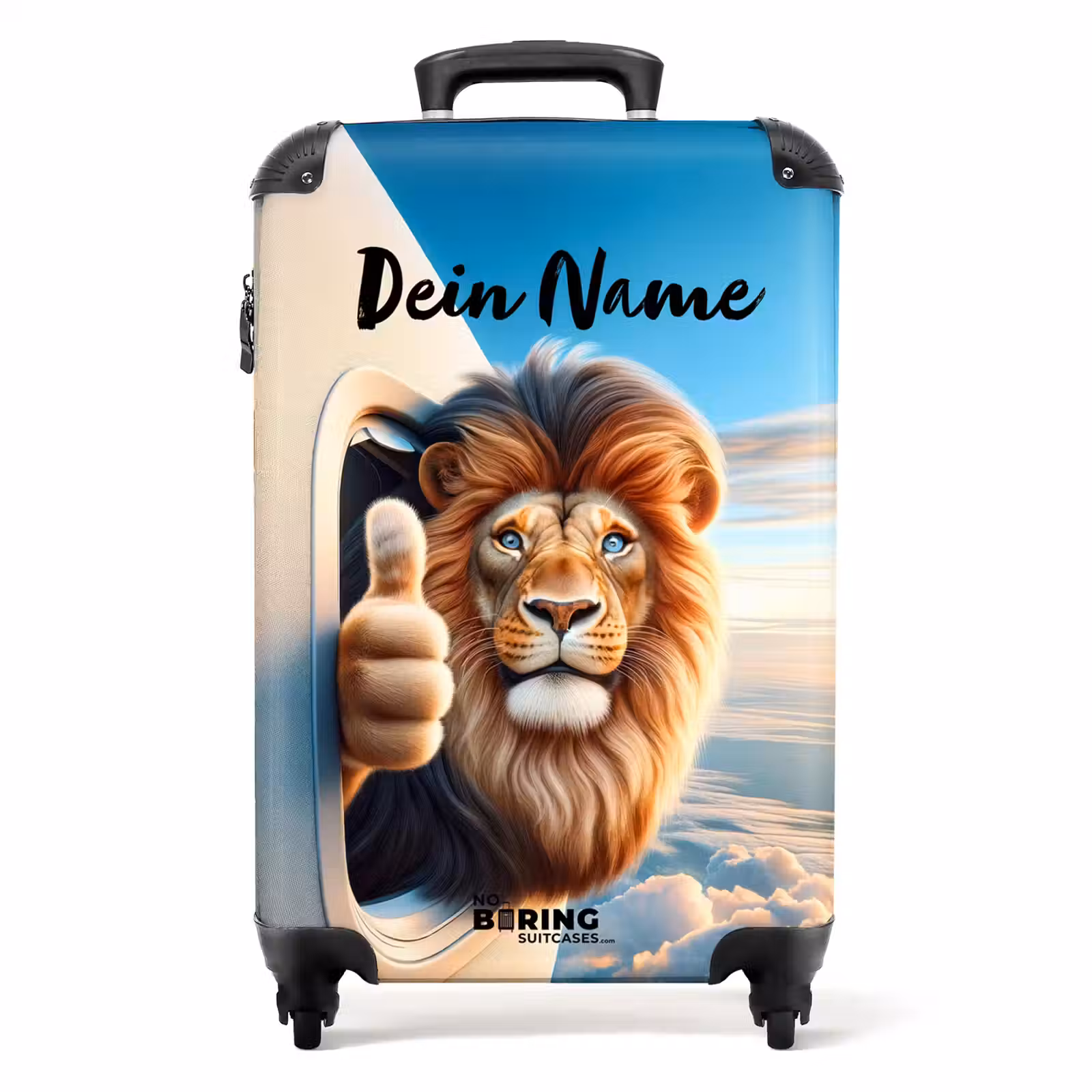 Koffer mit Name - Fliegerlöwe — 1