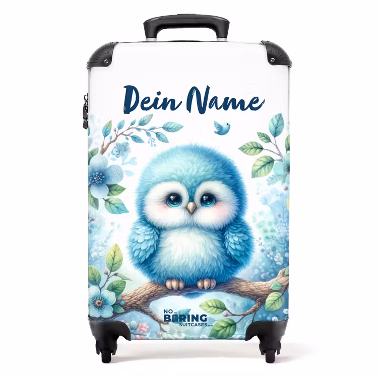 Koffer mit Name - Benedikt blaues Fell — 1