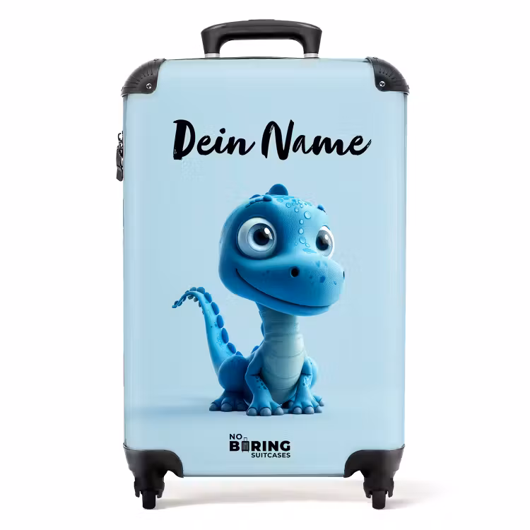 Koffer mit Name - Glücklicher Bronto — 1