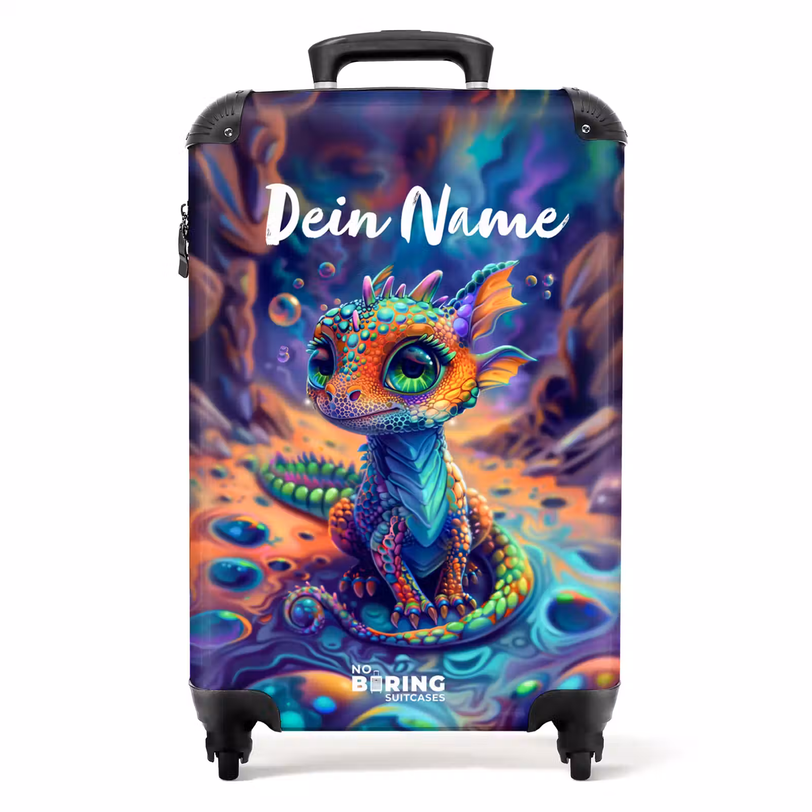 Koffer mit Name - Anmutiger Saphirdrache — 1