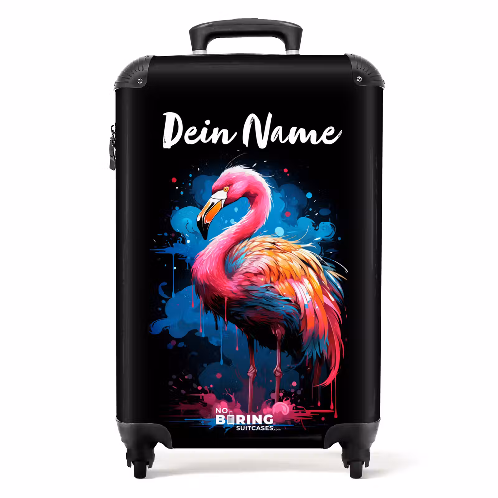Koffer mit Name - Explosionsflamingo — 1