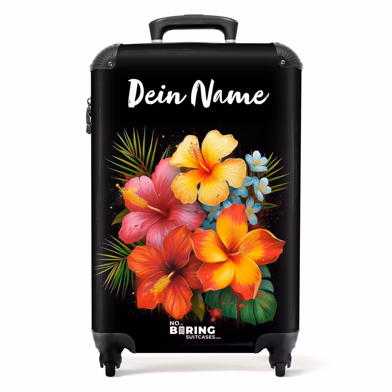 Koffer mit Name - Hibiskus-Hype — 1