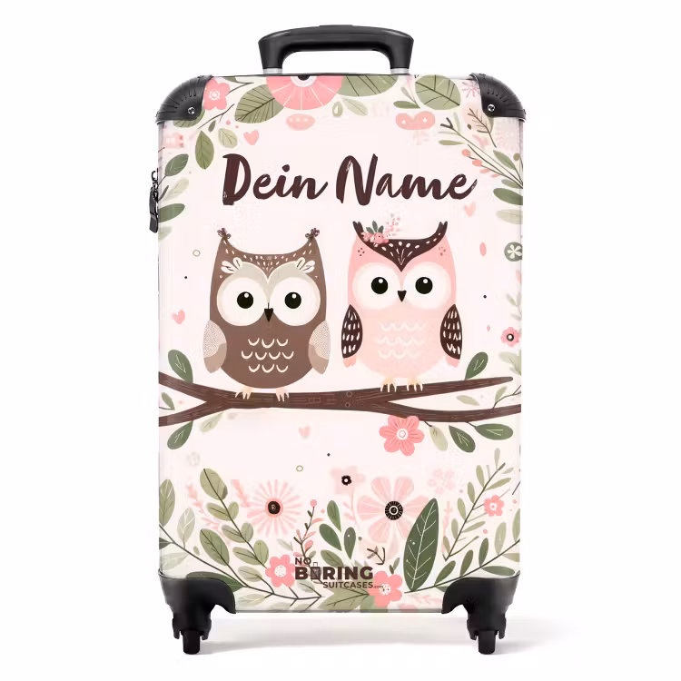 Koffer mit Name - Flatternde Eulen — 1