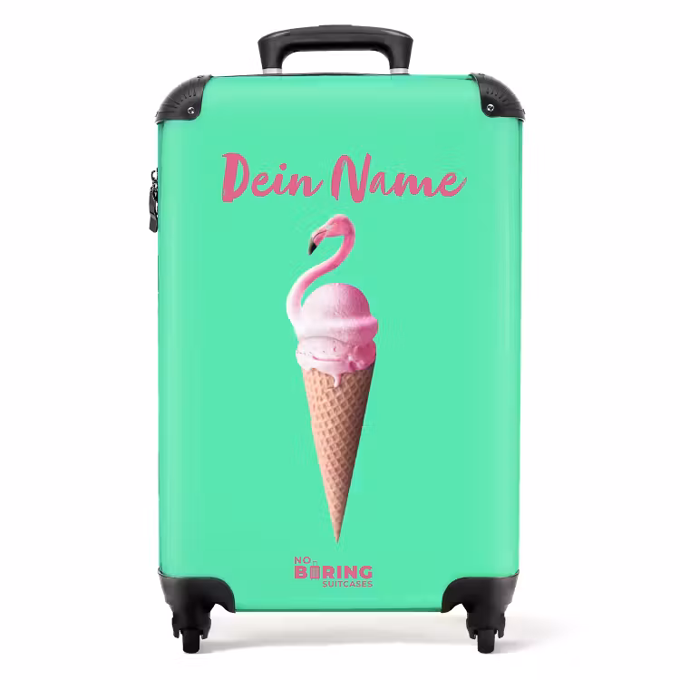 Koffer mit Name - Flamingohorn — 1