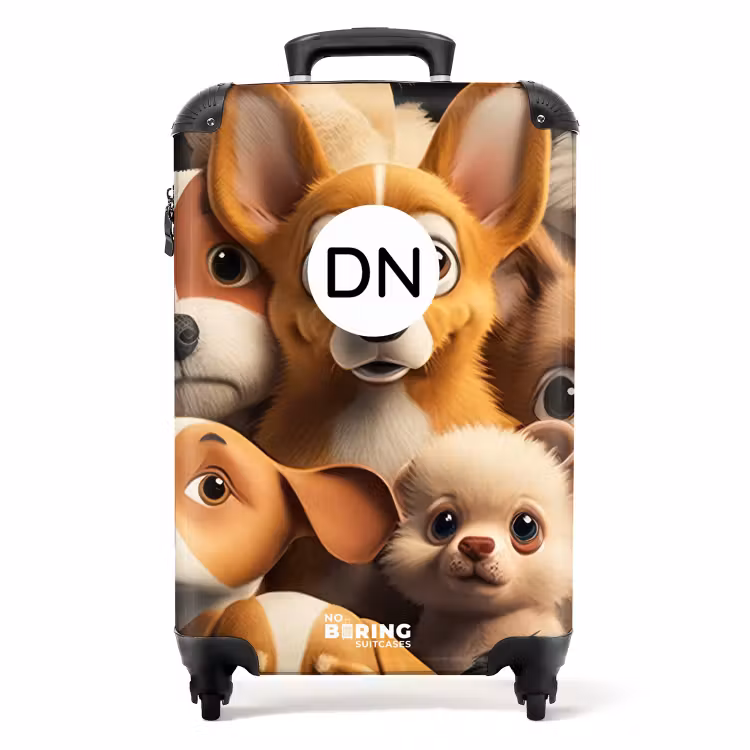 Koffer mit Name - Glückliche Hunde — 1