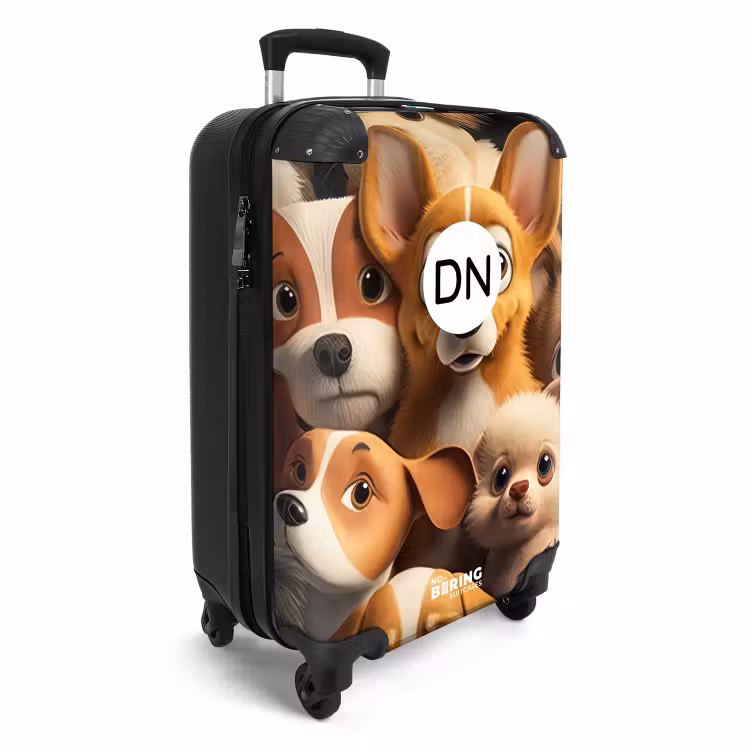Koffer mit Name - Glückliche Hunde — 2