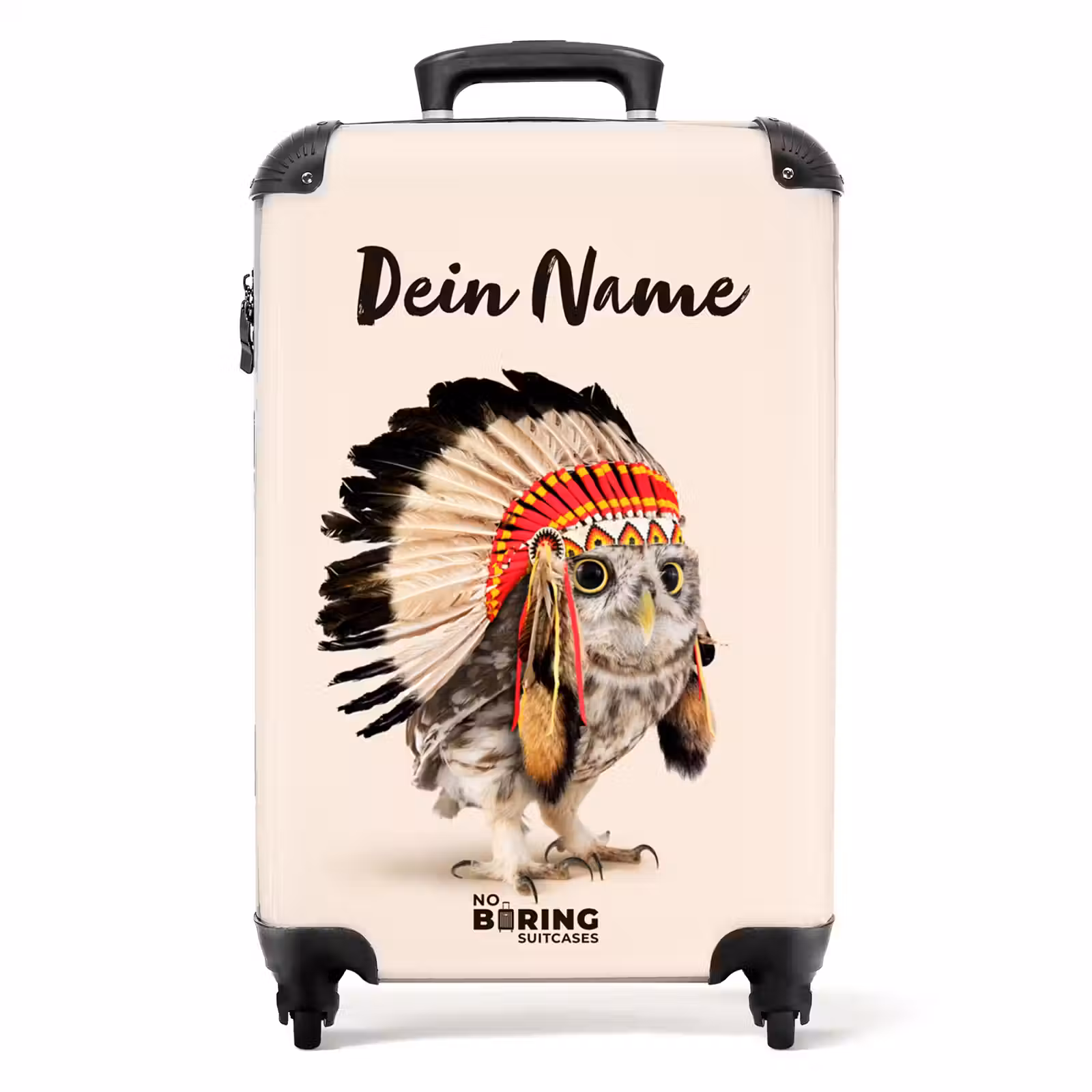Koffer mit Name - Eule als Indianer — 1