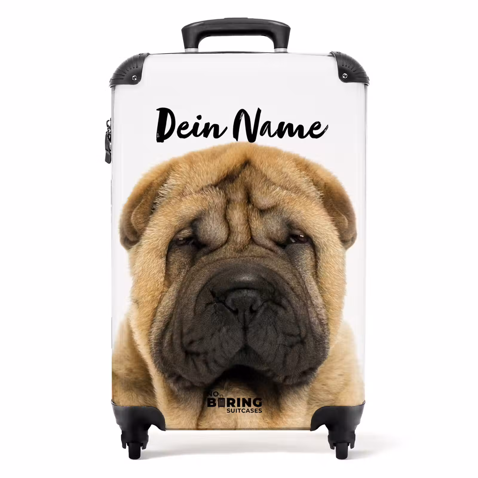 Koffer mit Name - Hund mit wütendem Kopf — 1