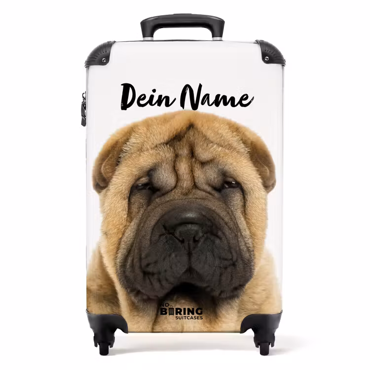 Koffer mit Name - Hund mit wütendem Kopf — 1