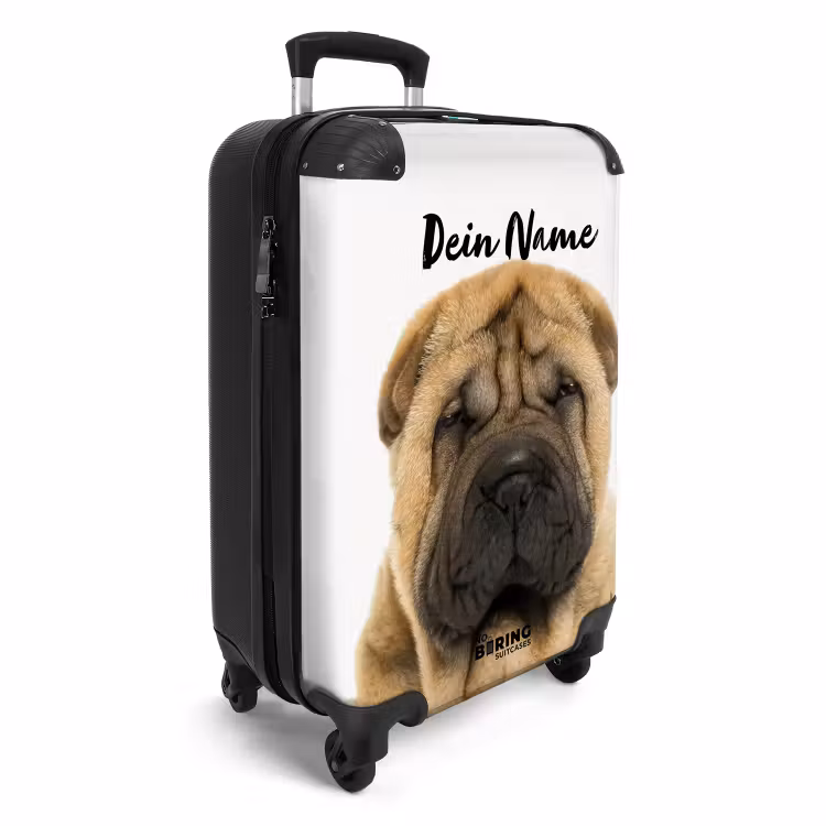 Koffer mit Name - Hund mit wütendem Kopf — 2
