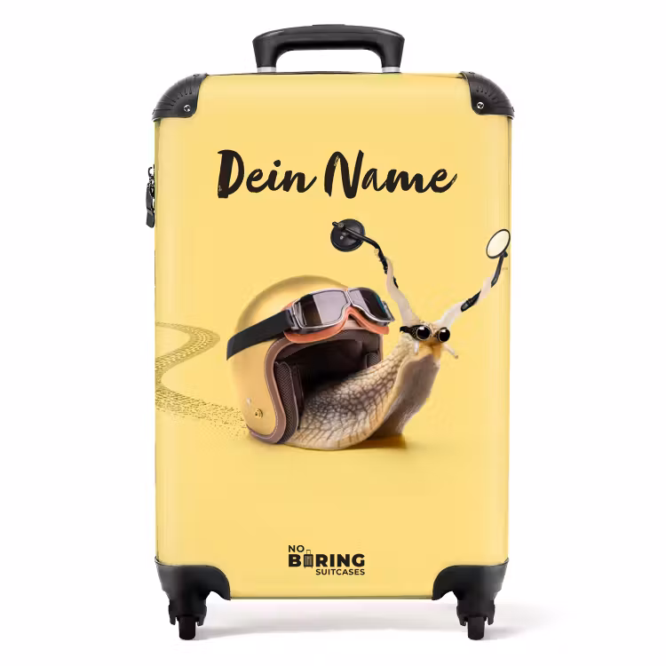 Koffer mit Name - Escar-go gelb — 1