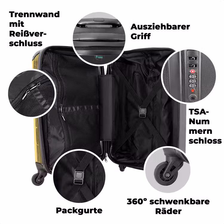 Koffer mit Name - Escar-go gelb — 7
