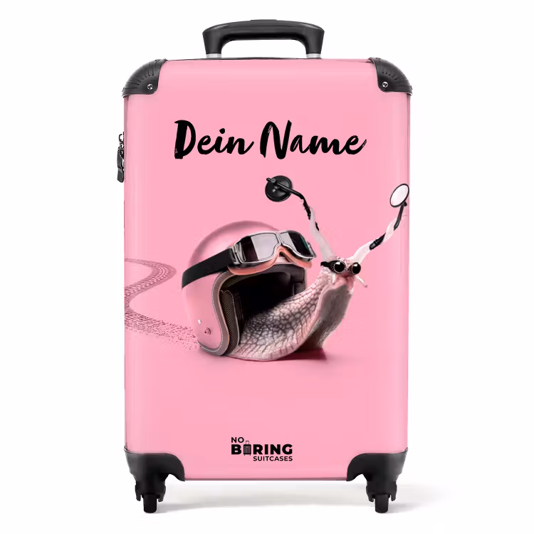 Koffer mit Name - Escar-go rosa — 1