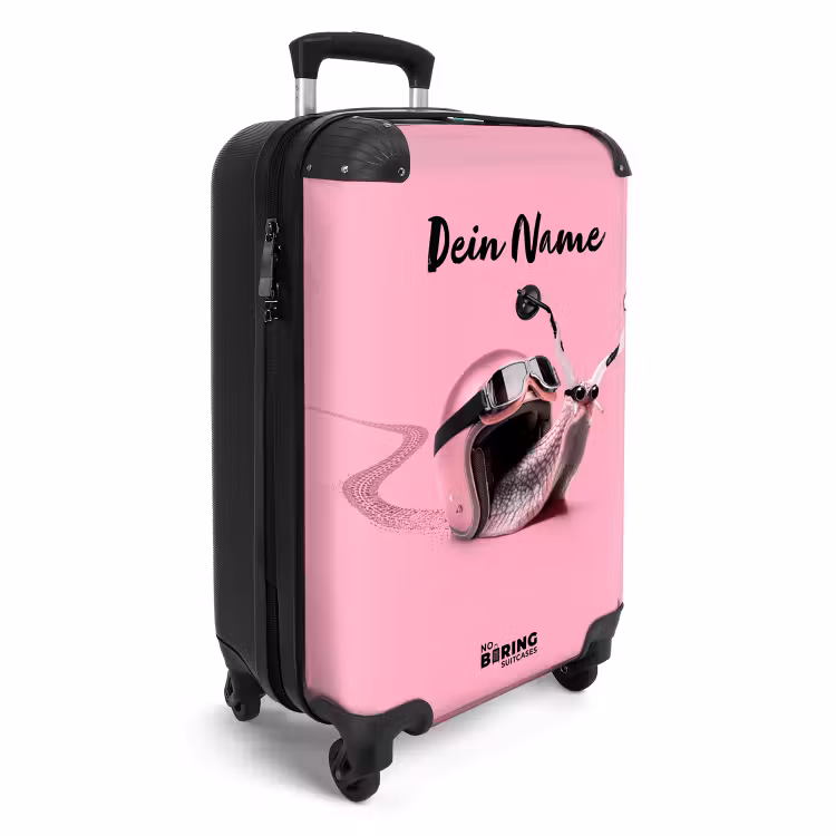 Koffer mit Name - Escar-go rosa — 2