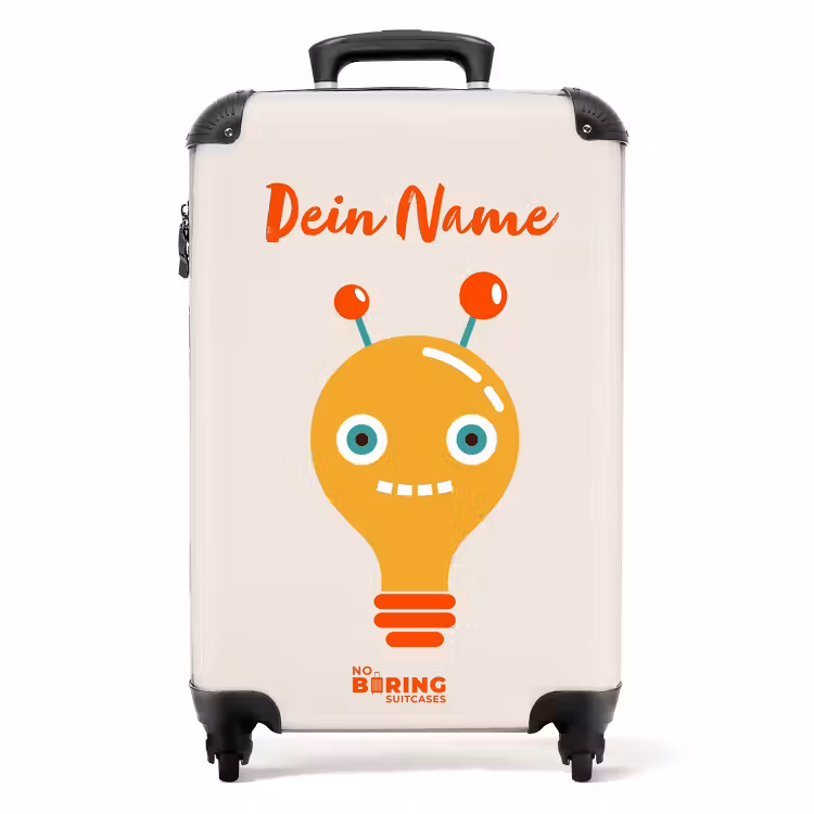 Koffer mit Name - Glänzender Bot — 1