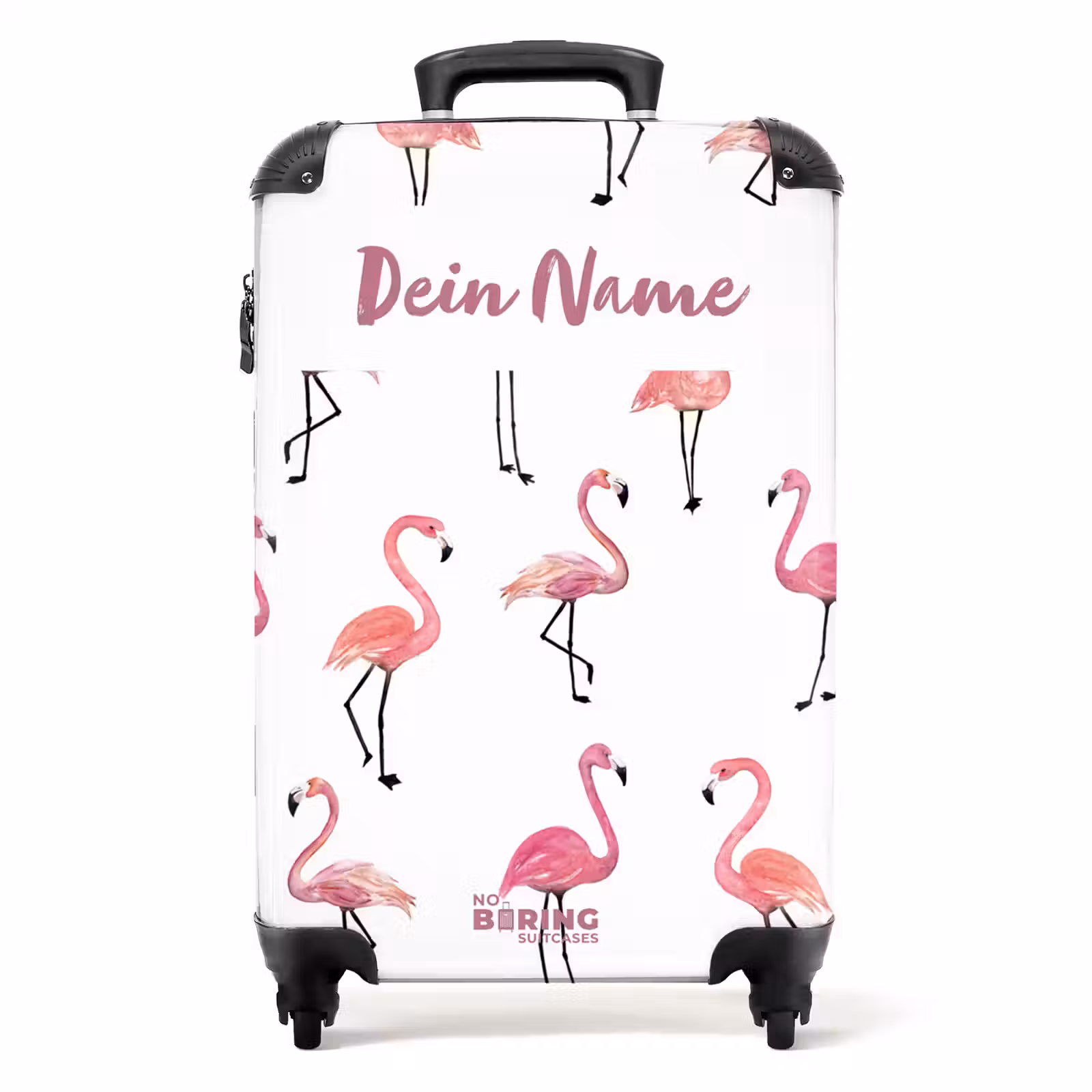 Koffer mit Name - Flamingo-Party — 1