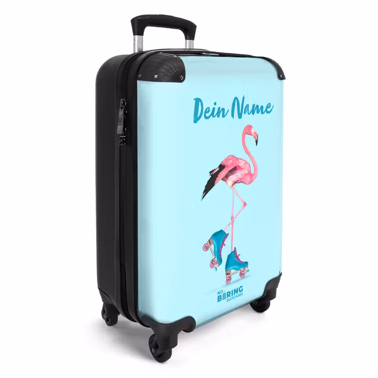 Koffer mit Name - Auffälliger Flamingo — 2