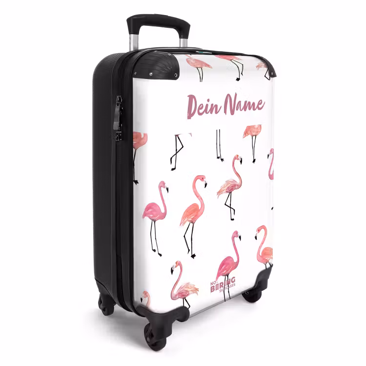 Koffer mit Name - Flamingo-Party — 2
