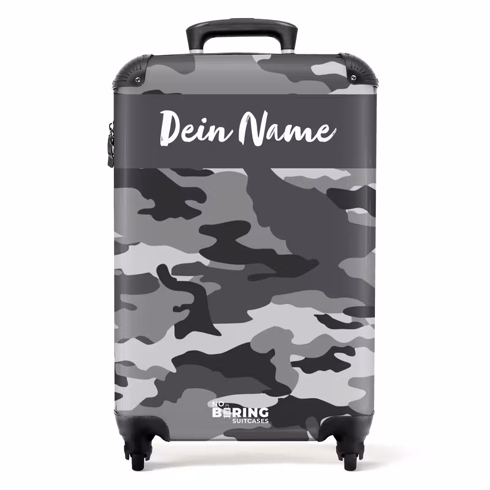 Koffer mit Name - Camo-Grau — 1