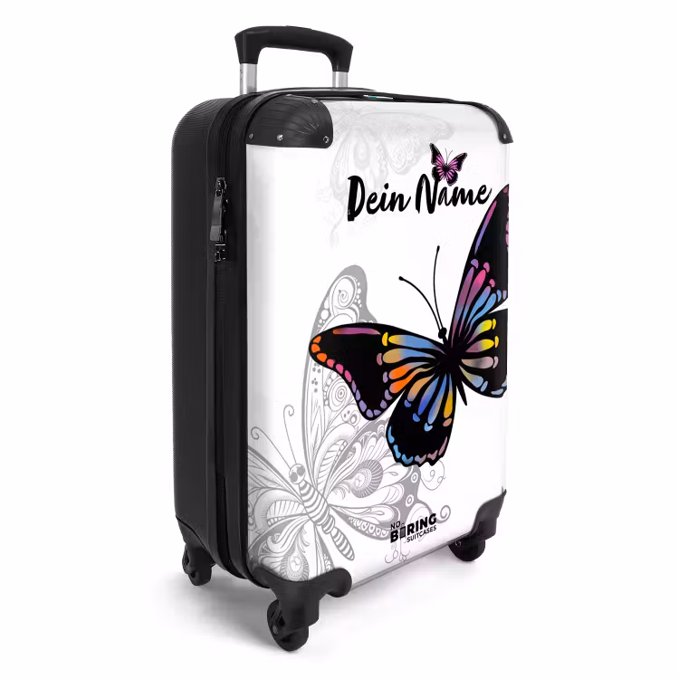 Koffer mit Name - Blütenblattpapillon — 2