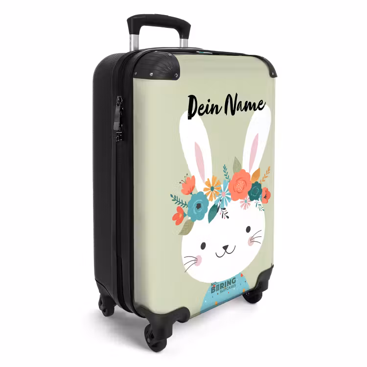 Koffer mit Name - Hippie Hase — 2