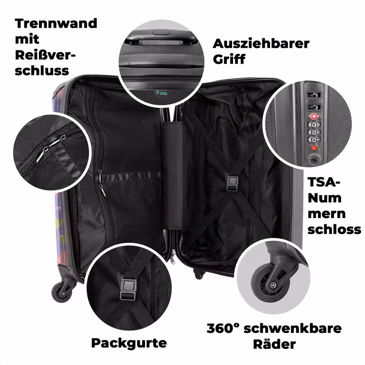 Koffer mit Name - Herrliches Flieder — 7