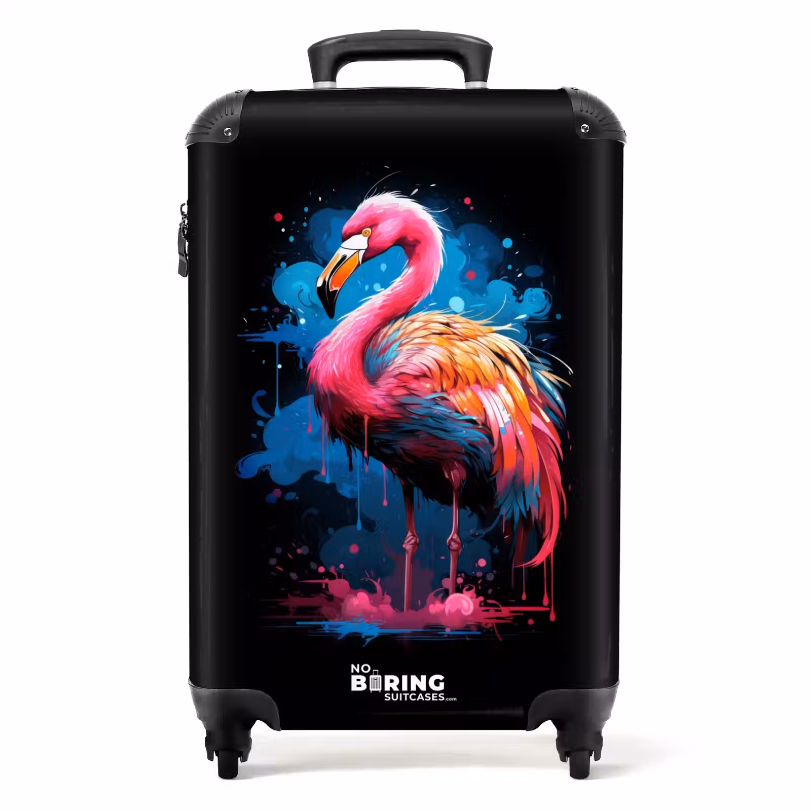 Koffer - Farbiger Flamingo für eine Farbexplosion — 1